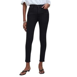 Madewell Jeans 10” High Rise Skinny Black Stretch NG702 Denim Women's 26 petite